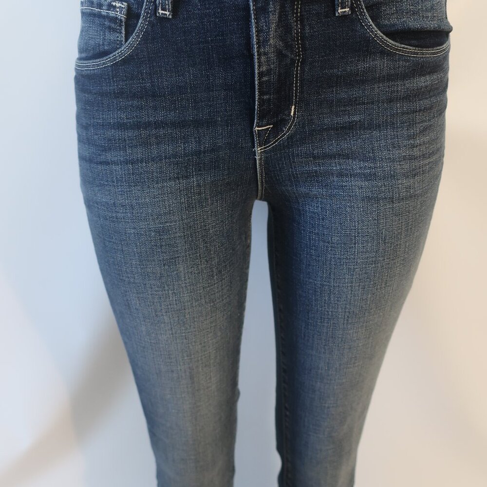 NWT Womens L'Agence Ruth High Rise Straight Leg Blue Jeans 25 - Picture 3 of 8